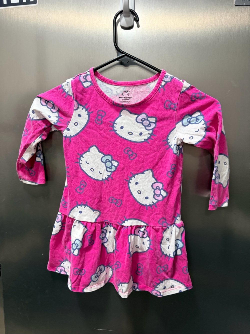 Hello Kitty Bright Pink Long Sleeve dress size 3T